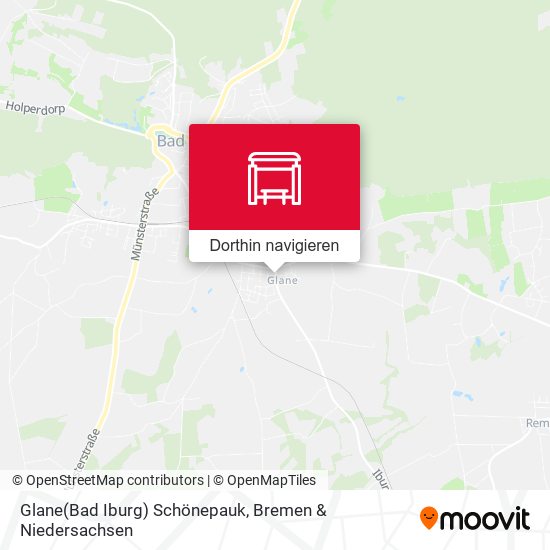 Glane(Bad Iburg) Schönepauk Karte