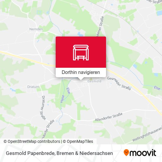 Gesmold Papenbrede Karte