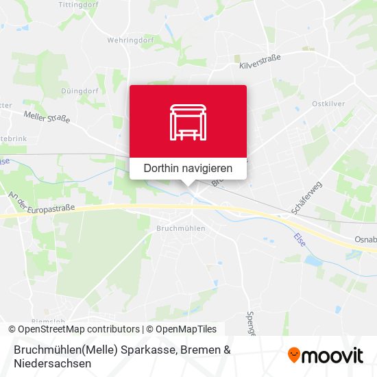 Bruchmühlen(Melle) Sparkasse Karte