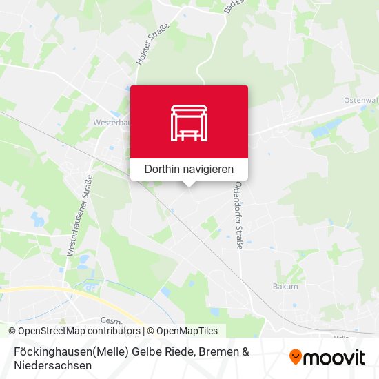 Föckinghausen(Melle) Gelbe Riede Karte