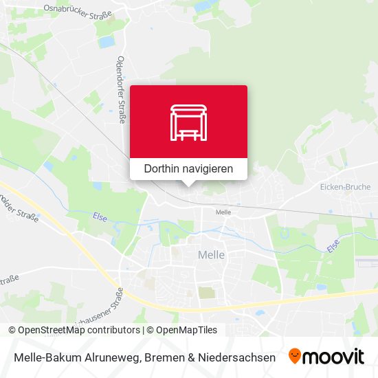 Melle-Bakum Alruneweg Karte