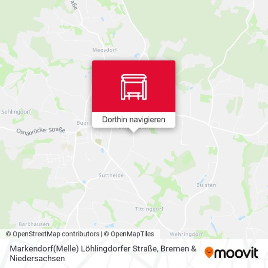 Markendorf(Melle) Löhlingdorfer Straße Karte