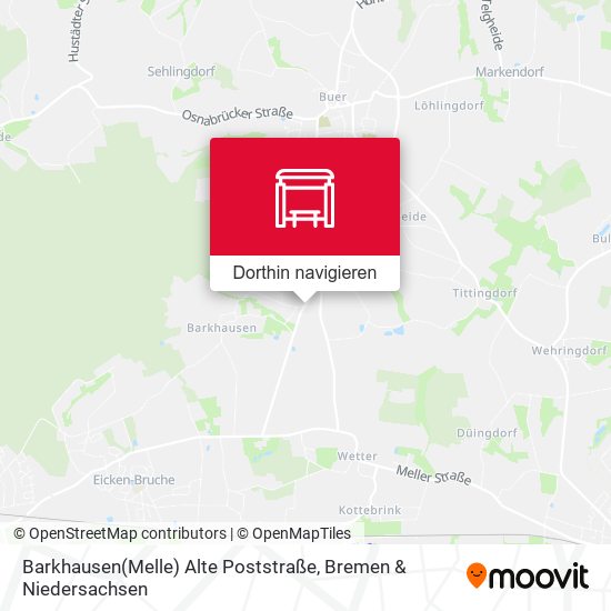 Barkhausen(Melle) Alte Poststraße Karte