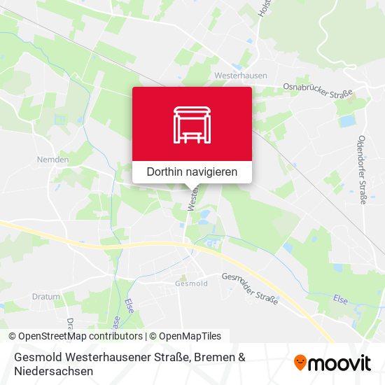 Gesmold Westerhausener Straße Karte