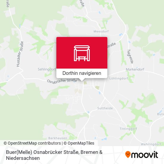 Buer(Melle) Osnabrücker Straße Karte