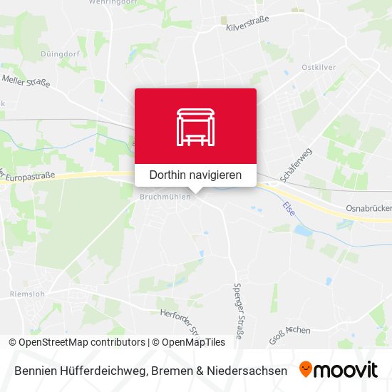 Bennien Hüfferdeichweg Karte