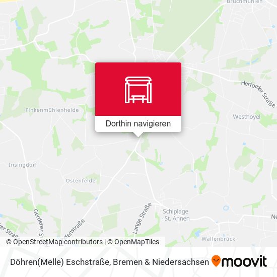 Döhren(Melle) Eschstraße Karte