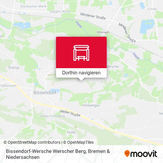 Bissendorf-Wersche Werscher Berg Karte