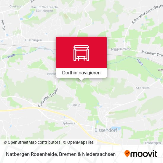 Natbergen Rosenheide Karte