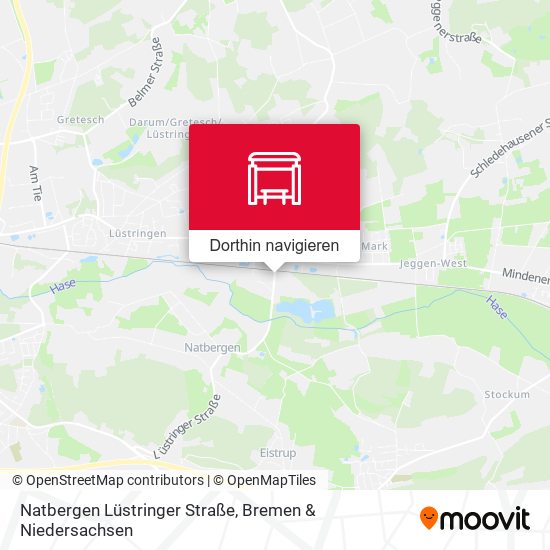 Natbergen Lüstringer Straße Karte