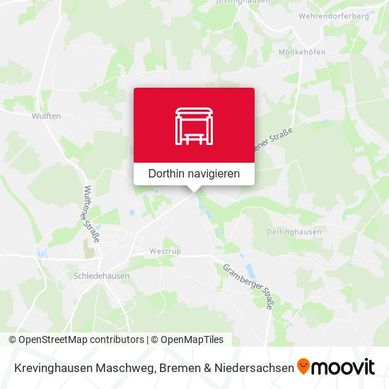 Krevinghausen Maschweg Karte
