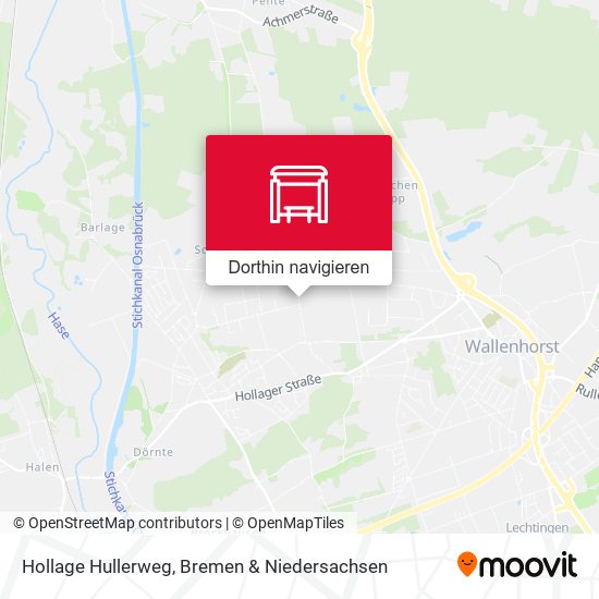 Hollage Hullerweg Karte