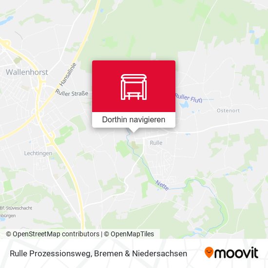 Rulle Prozessionsweg Karte