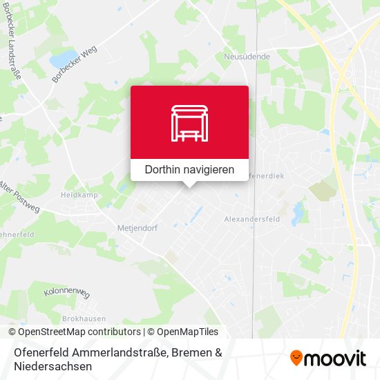 Ofenerfeld Ammerlandstraße Karte