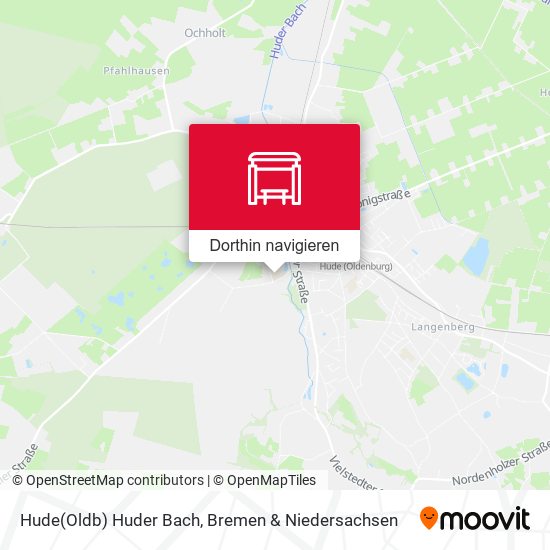 Hude(Oldb) Huder Bach Karte