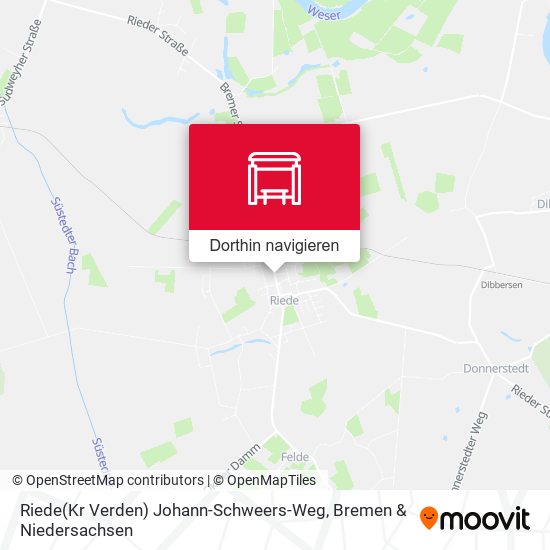 Riede(Kr Verden) Johann-Schweers-Weg Karte