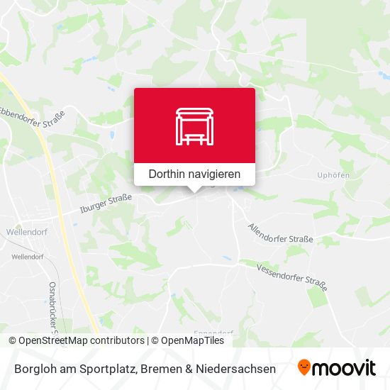 Borgloh am Sportplatz Karte