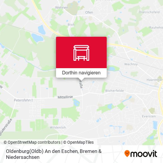 Oldenburg(Oldb) An den Eschen Karte