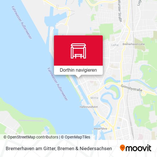 Bremerhaven am Gitter Karte