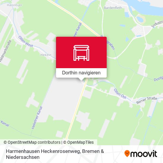 Harmenhausen Heckenrosenweg Karte