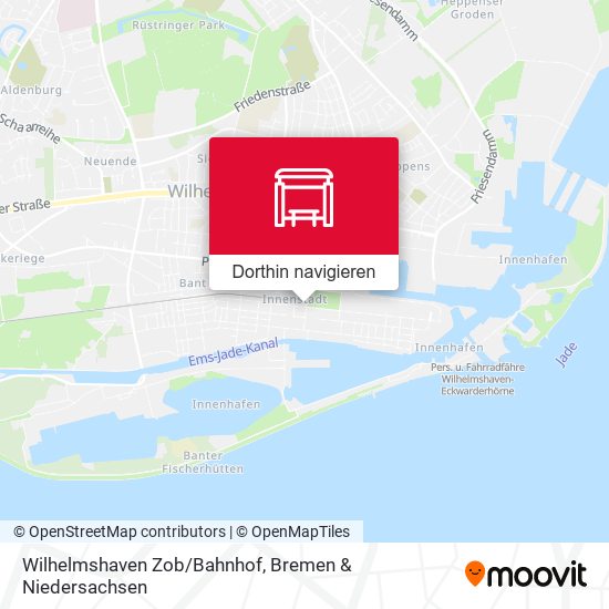 Wilhelmshaven Zob/Bahnhof Karte