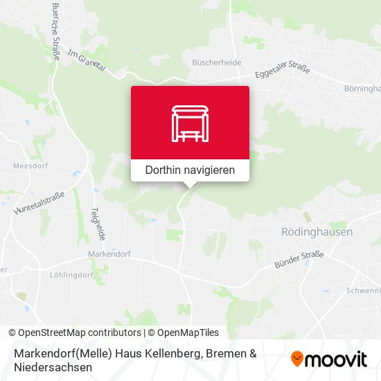 Markendorf(Melle) Haus Kellenberg Karte