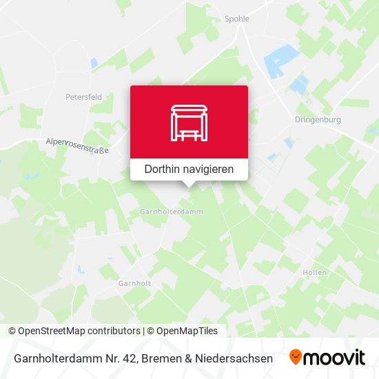 Garnholterdamm Nr. 42 Karte