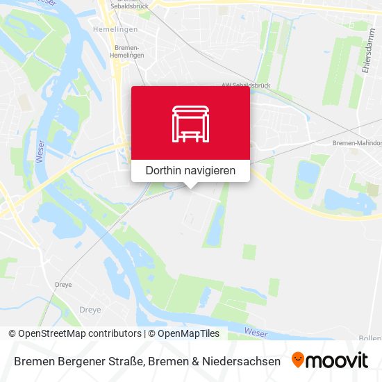 Bremen Bergener Straße Karte