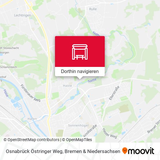 Osnabrück Östringer Weg Karte