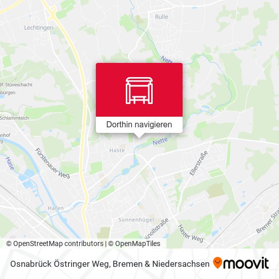 Osnabrück Östringer Weg Karte