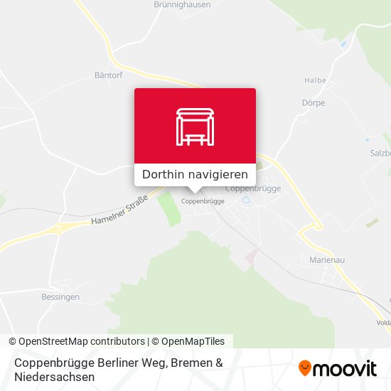 Coppenbrügge Berliner Weg Karte
