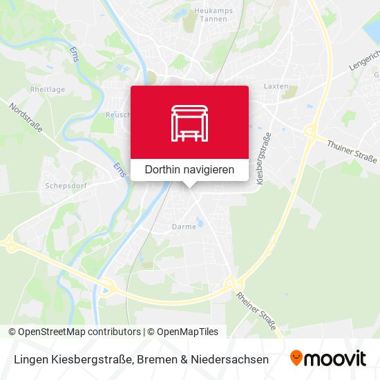 Lingen Kiesbergstraße Karte
