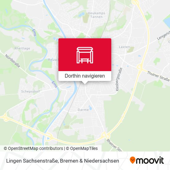 Lingen Sachsenstraße Karte