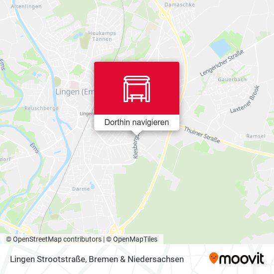 Lingen Strootstraße Karte