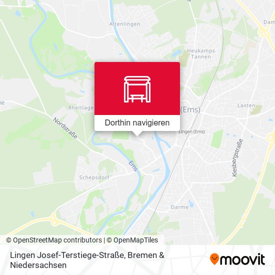 Lingen Josef-Terstiege-Straße Karte
