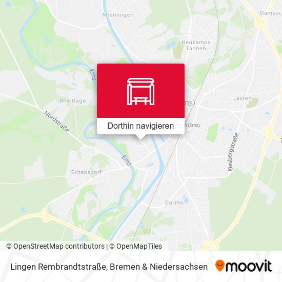 Lingen Rembrandtstraße Karte