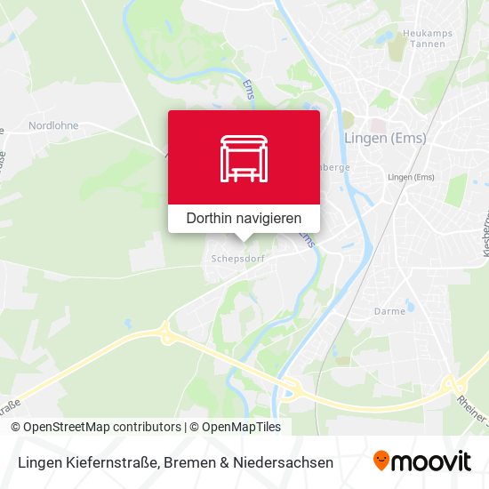 Lingen Kiefernstraße Karte