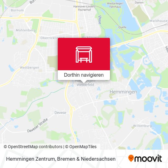 Hemmingen Zentrum Karte