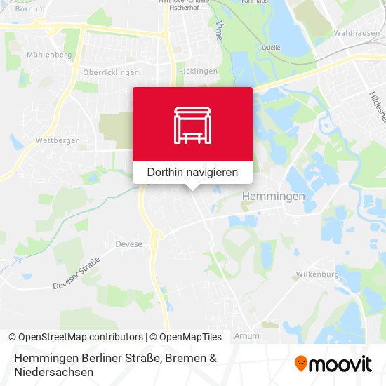 Hemmingen Berliner Straße Karte