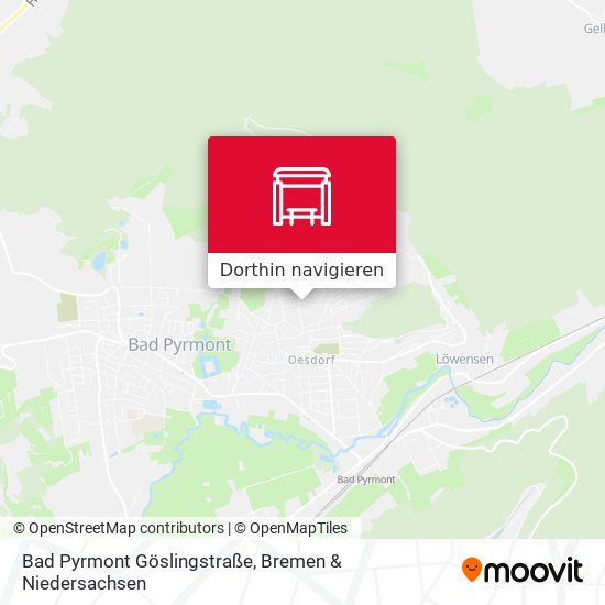 Bad Pyrmont Göslingstraße Karte