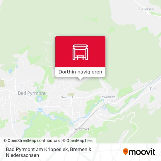 Bad Pyrmont am Krippesiek Karte