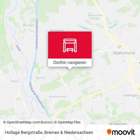 Hollage Bergstraße Karte