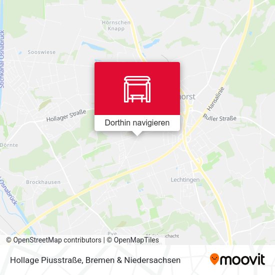 Hollage Piusstraße Karte