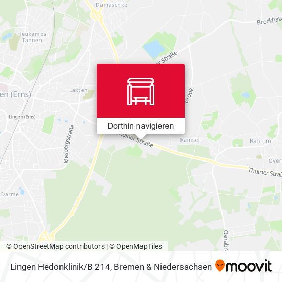 Lingen Hedonklinik/B 214 Karte