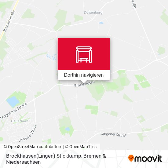 Brockhausen(Lingen) Stickkamp Karte
