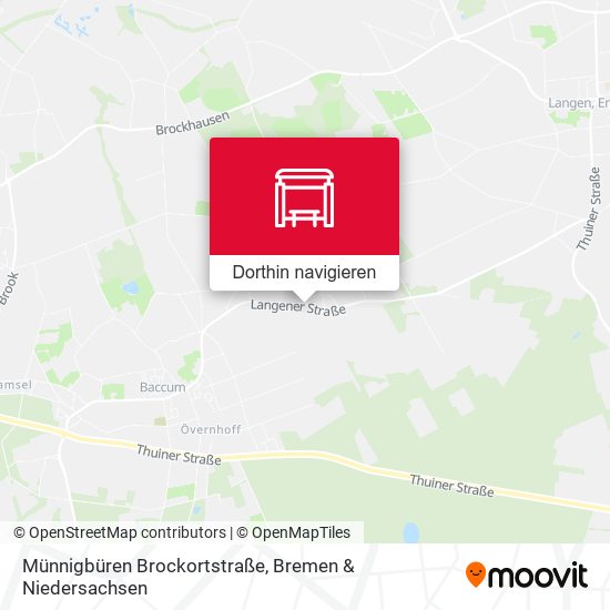 Münnigbüren Brockortstraße Karte
