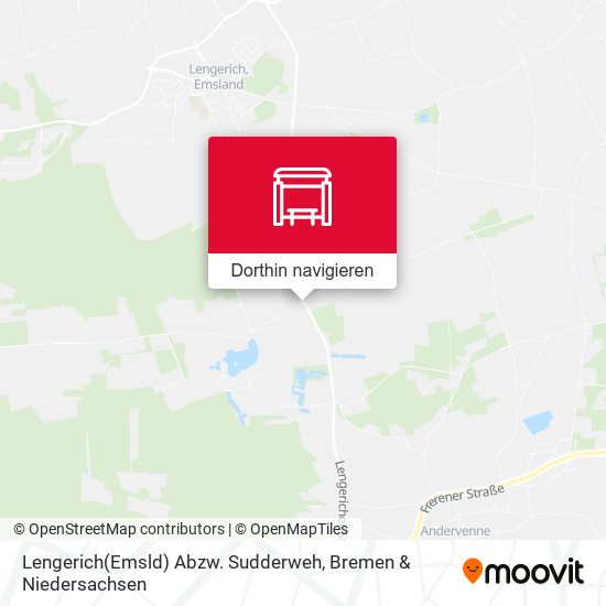 Lengerich(Emsld) Abzw. Sudderweh Karte