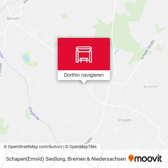 Schapen(Emsld) Siedlung Karte
