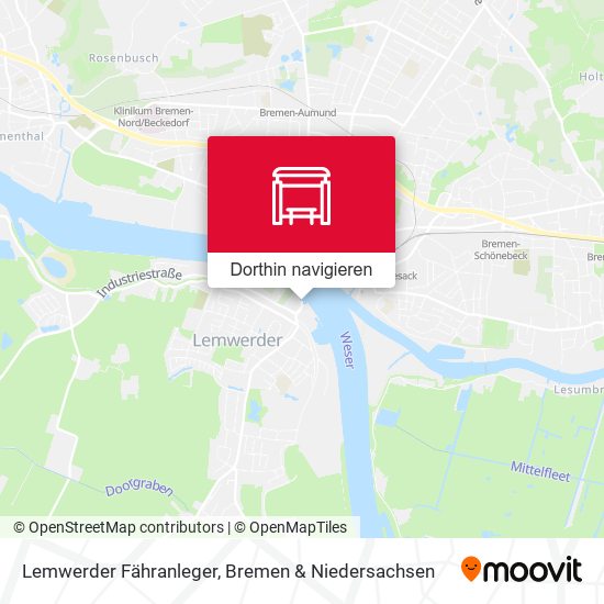 Lemwerder Fähranleger Karte