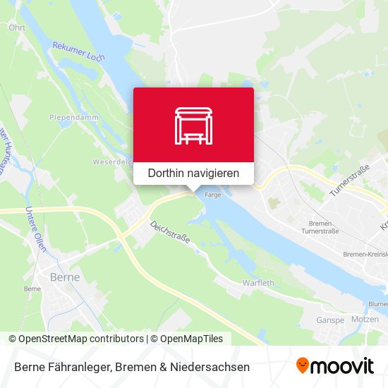 Berne Fähranleger Karte